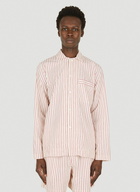 Classic Striped Sleep Shirt in Red