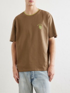 MANAAKI - Logo-Printed Cotton-Jersey T-Shirt - Brown