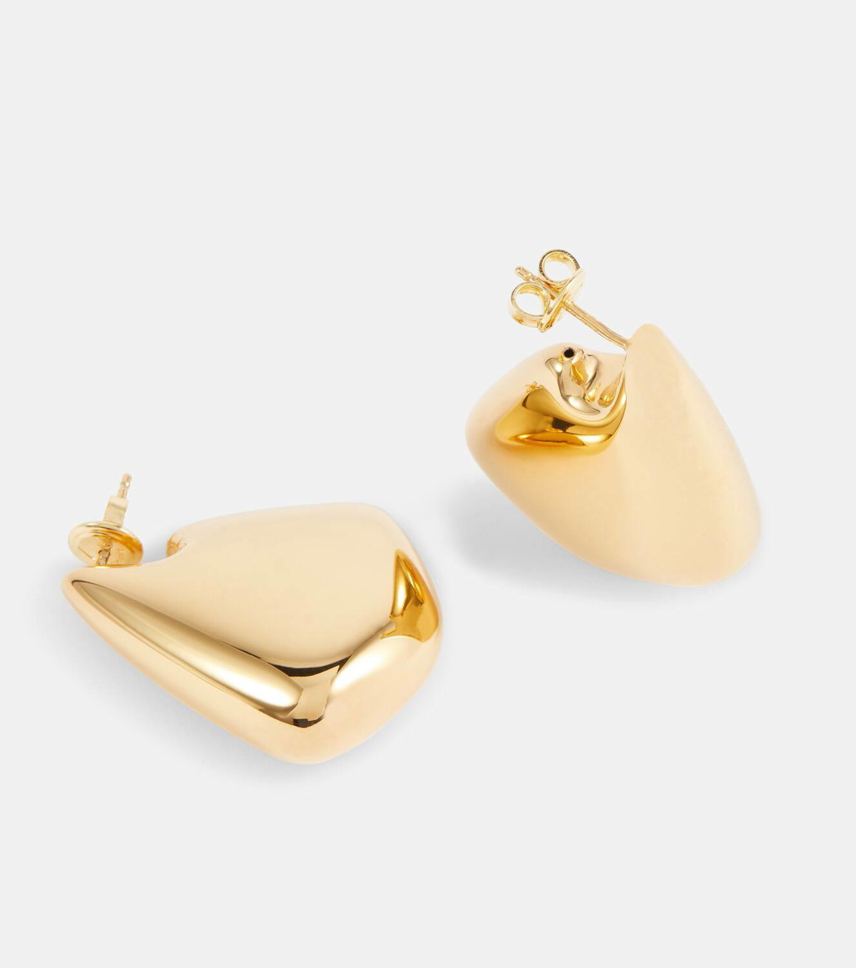 Bottega Veneta Fin Small 18kt gold-plated sterling silver earrings