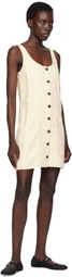 rag & bone Beige Laney Denim Minidress