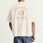 Visvim Men's Copa Silk Short Sleeve Shirt in Ivory