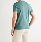 FRESCOBOL CARIOCA - Lucio Slim-Fit Cotton and Linen-Blend T-Shirt - Green