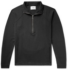 Folk - Rivet Loopback Cotton-Jersey Half-Zip Sweatshirt - Men - Black