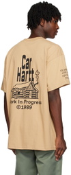 Carhartt Work In Progress Brown Home T-Shirt