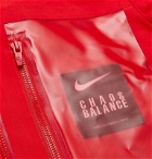 Nike - Undercover Logo-Print Coated-Twill Parka With Detachable Quilted Down Liner - Red