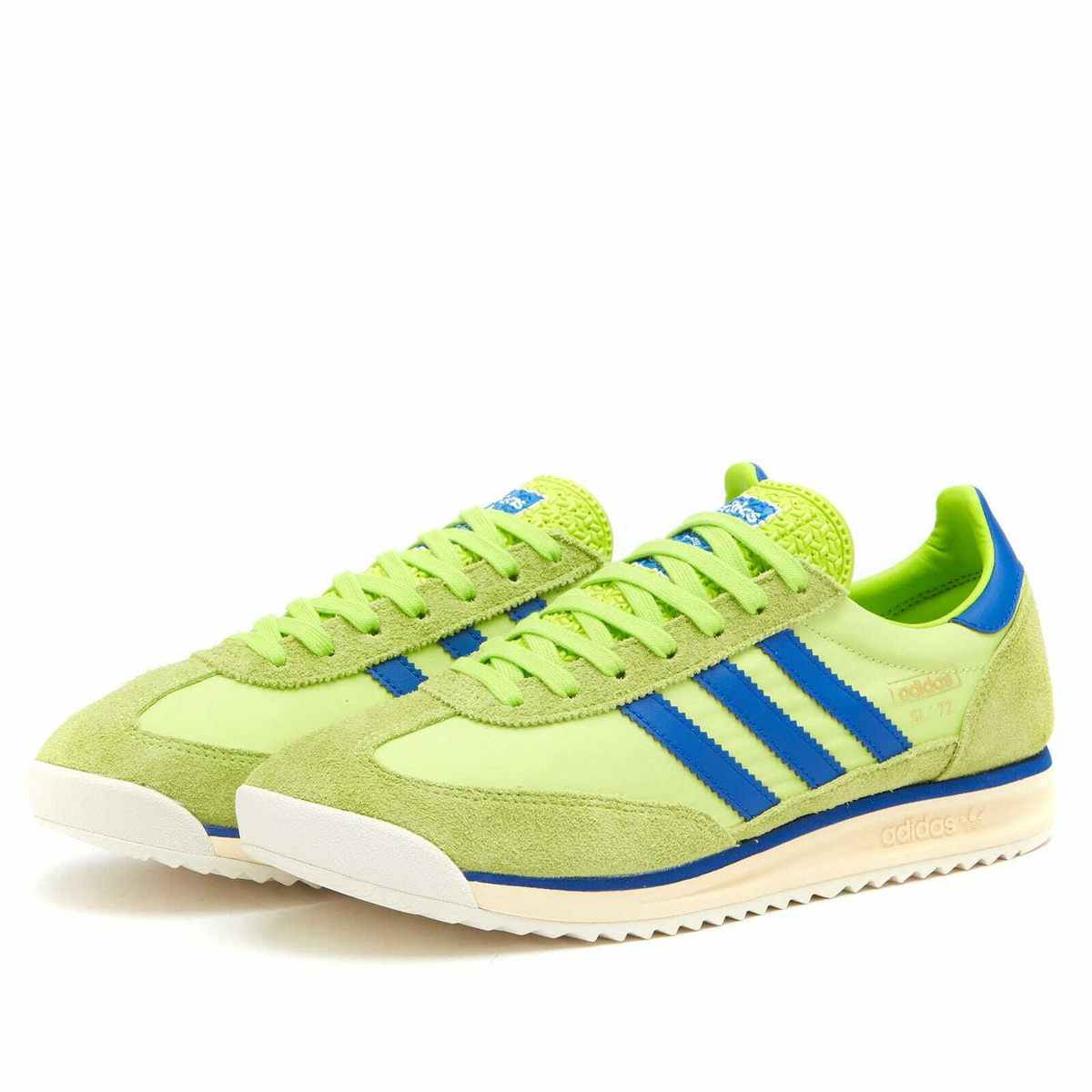 Adidas Sl 72 Rs Sneaker in Solar Slime/Team Royal Blue/Pulse Lime