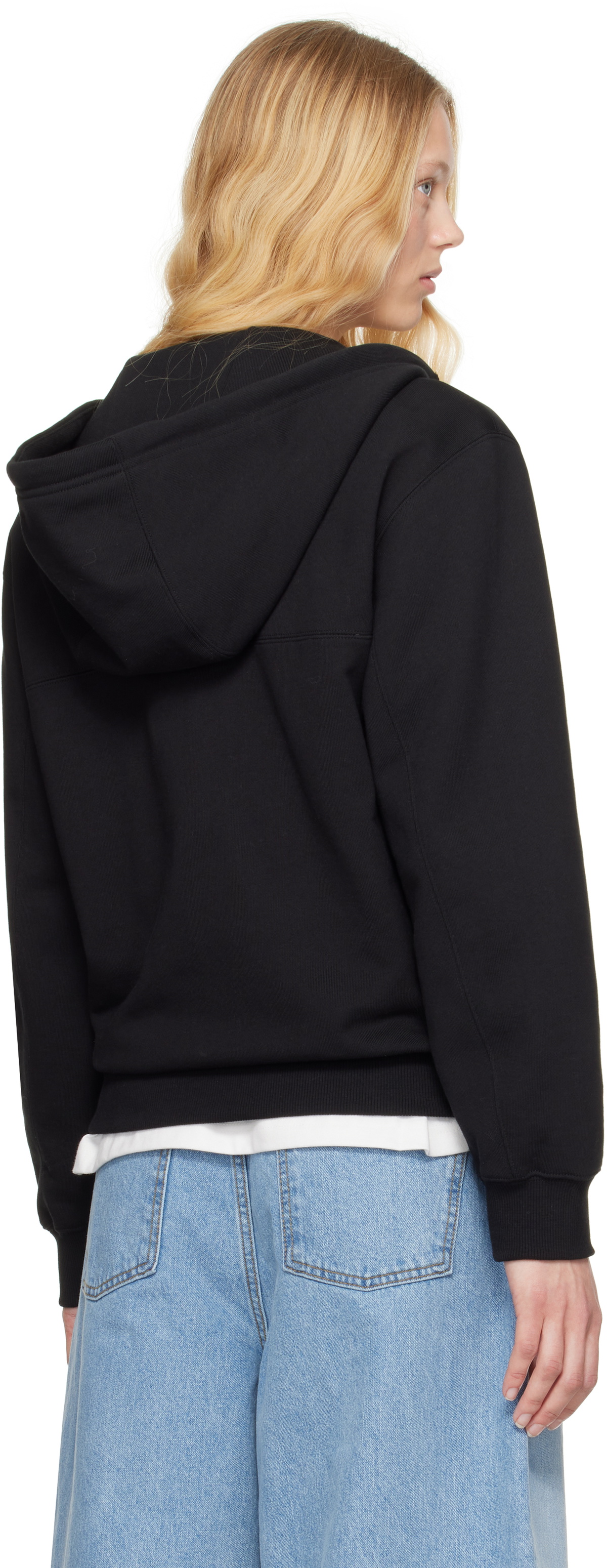 ADER error Black Sig; TRS Tag 01 Zip-Up Hoodie