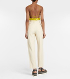 Stella McCartney - High-rise pleated straight pants