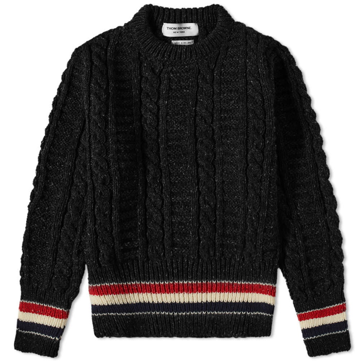 Photo: Thom Browne Mohair Mix Donegal Crew Knit