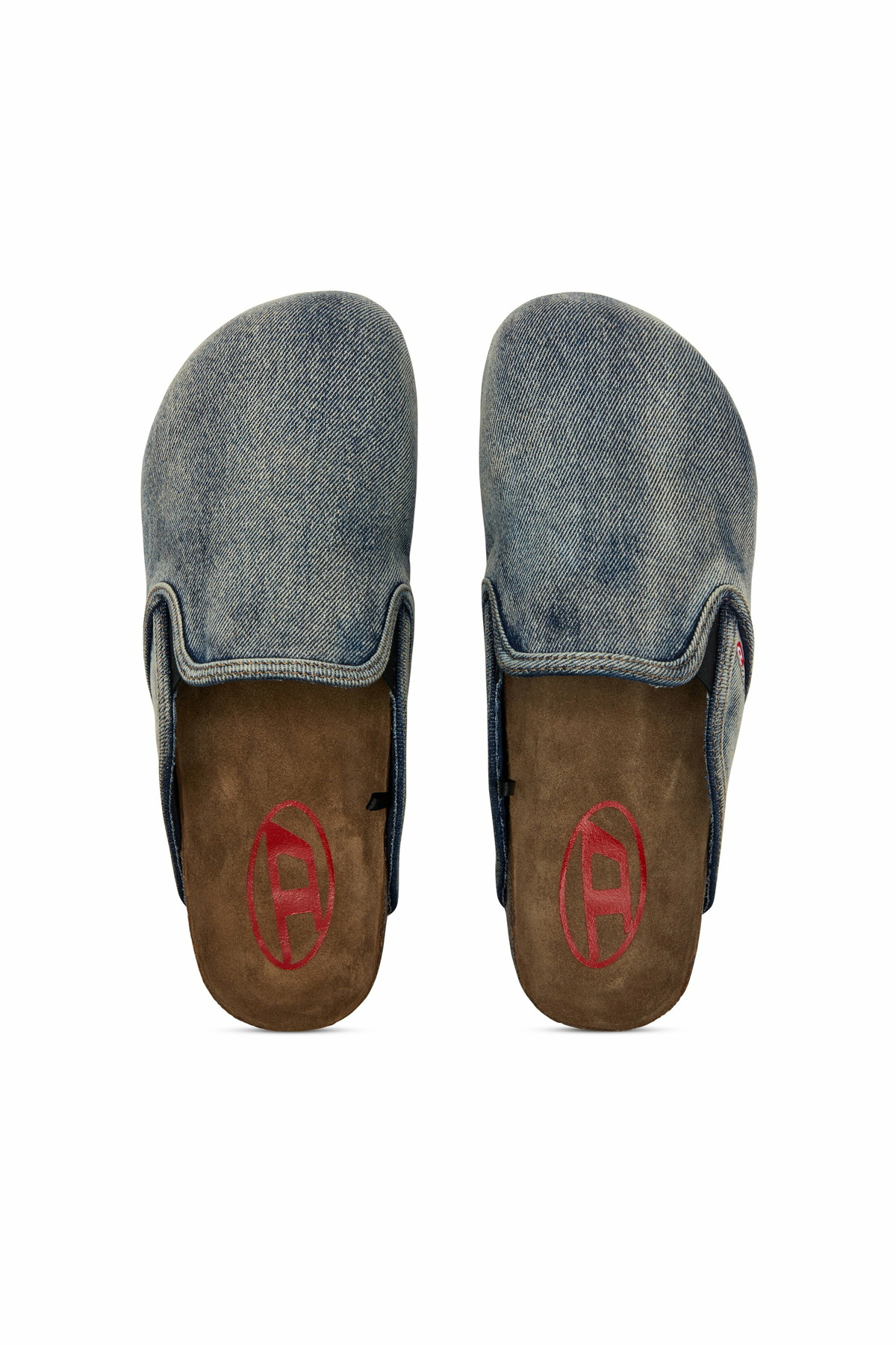 Diesel D-Woodstock-Denim mules - Slides Mens in Blue