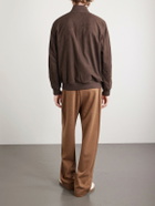 Loro Piana - Ivy Padded Suede Bomber Jacket - Brown