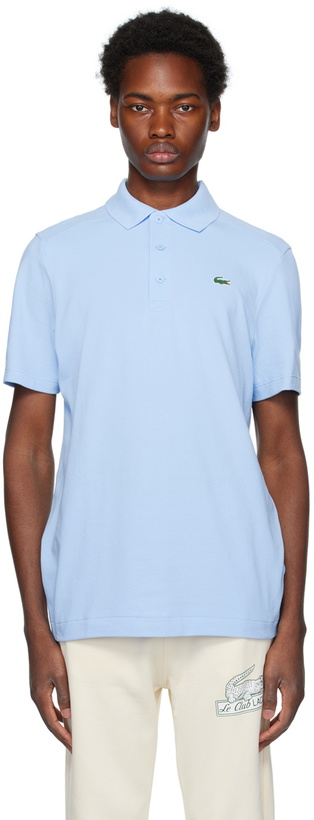 Photo: Lacoste Blue Embroidered Patch Polo