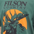 Filson Men's Pioneer Moose T-Shirt in Green