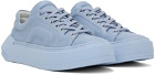 Pierre Hardy Blue Cubix Leather Sneakers