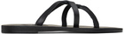 Ancient Greek Sandals Black Egopi Sandals