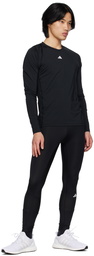 adidas Originals Black Techfit Training Long Sleeve T-Shirt