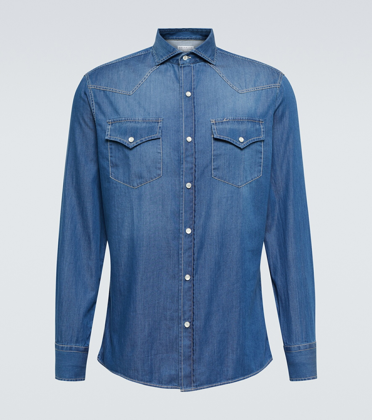 Brunello Cucinelli - Denim Western shirt Brunello Cucinelli
