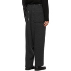 Yohji Yamamoto Grey Wool Knit Trousers