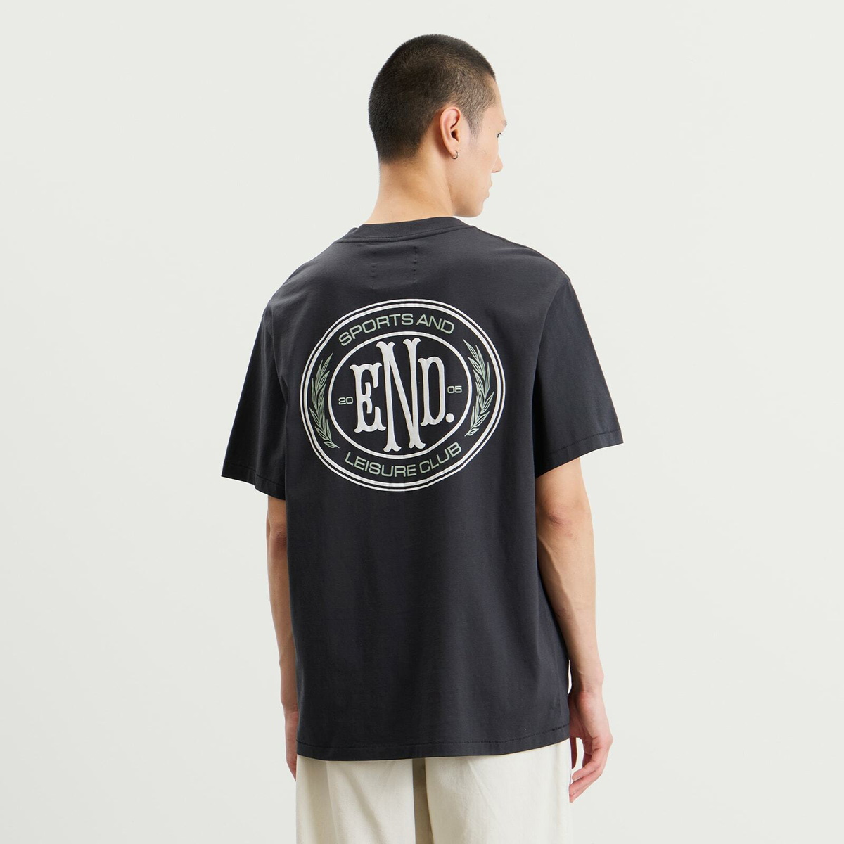 END. Leisure T-Shirt in Cinder Black