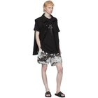 Rick Owens Drkshdw Black and White Dolphins Shorts