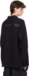 mastermind JAPAN Black Flannel Shirt Jacket