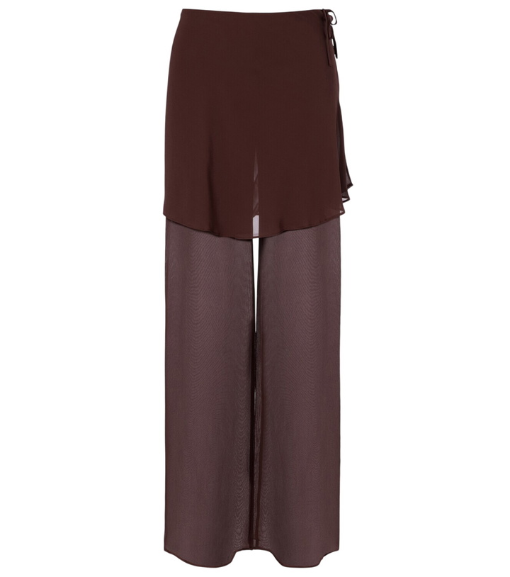 Photo: Christopher Esber Sheer silk wide-leg pants