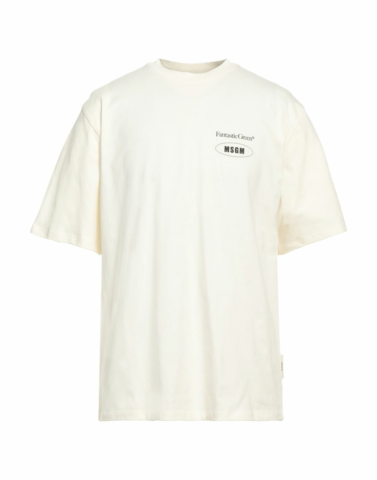 Msgm Mens T-shirt Cream