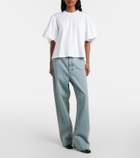 Noir Kei Ninomiya Puff-sleeve cotton jersey T-shirt
