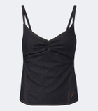 Jacquemus Pina de-Nîmes gathered denim top