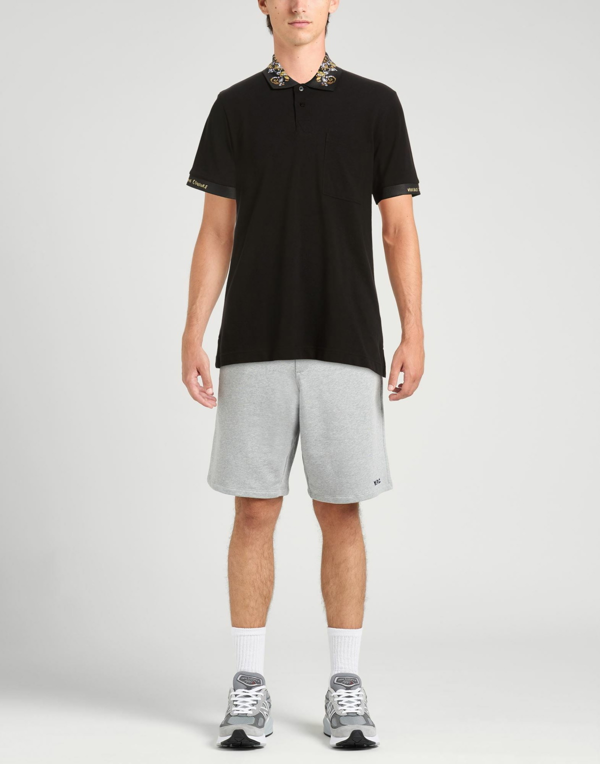 Versace Jeans Couture Mens Polo shirt in Black