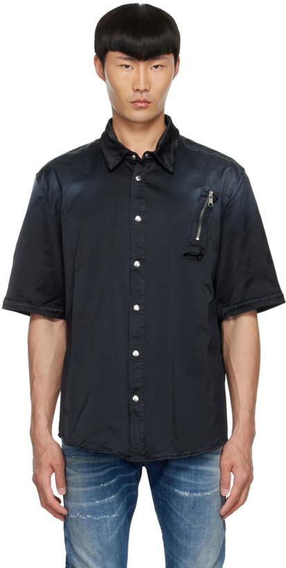 Photo: Diesel Black Cotton Shirt