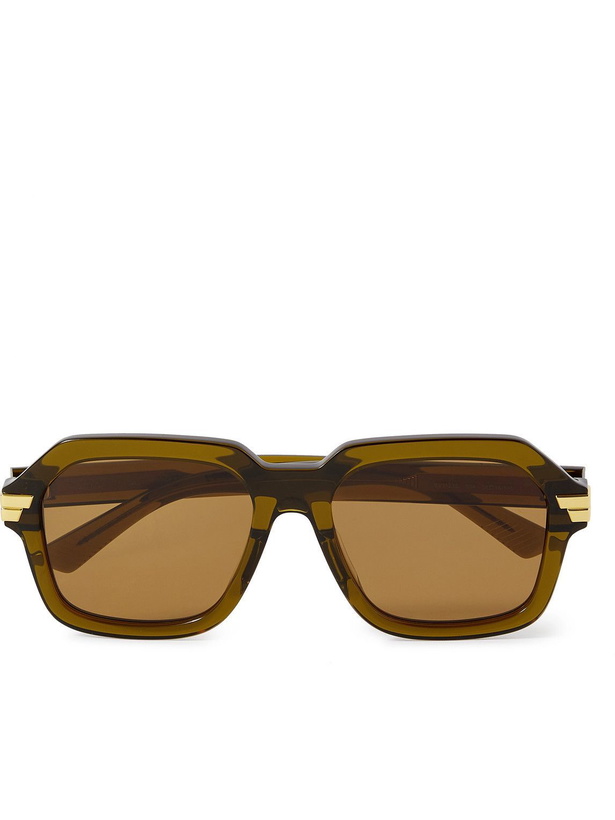 Photo: Bottega Veneta - Square-Frame Acetate Sunglasses