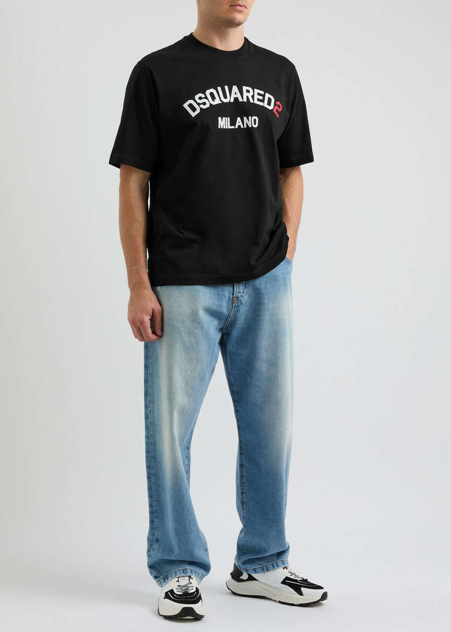 Tシャツ・カットソー D SQUARED2 COTTON T-SHIRT WITH LOGO PRINT DSQUARED2 - Icon Cotton T-shirt Dsquared2