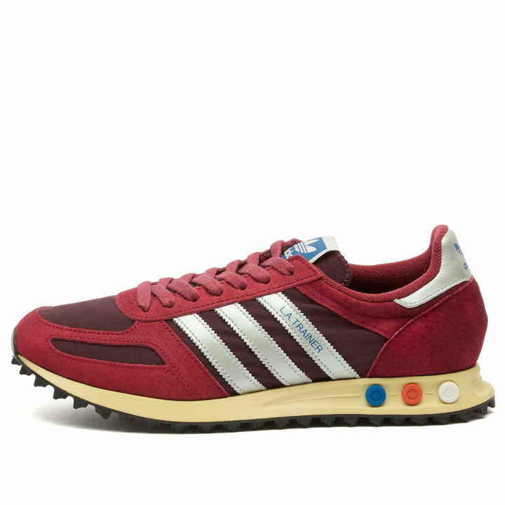Photo: Adidas La Trainer OG Sneaker in Noble Maroon/Silver Met./Maroon