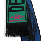 Umbro by Slam Jam Men's Acid Security Scarf in Black/Blue/Hot Pink 