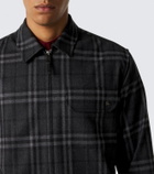 Burberry Burberry Check wool and cashmere jacket