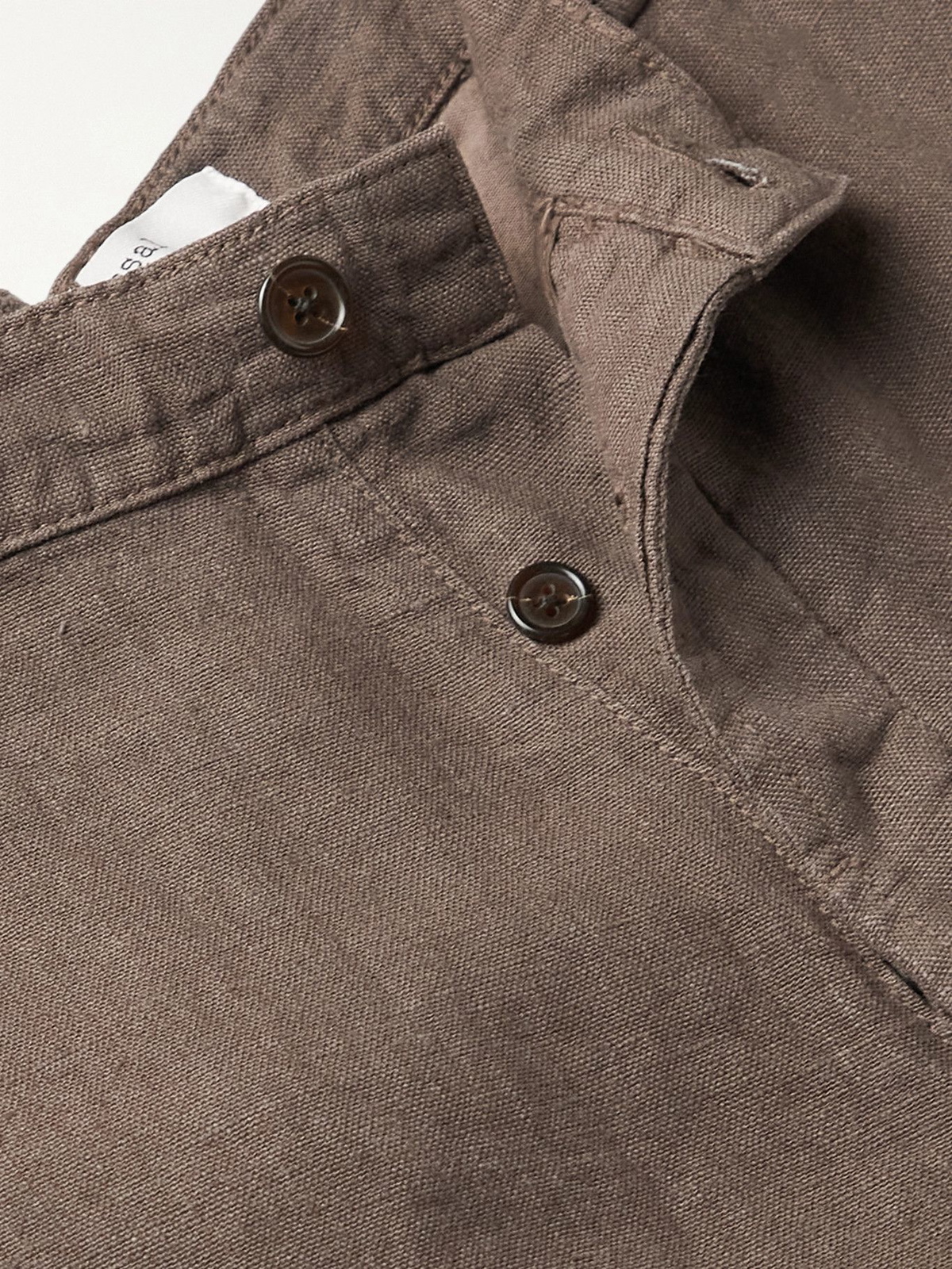 UNIVERSAL WORKS - Slub Linen Chinos - Brown Universal Works