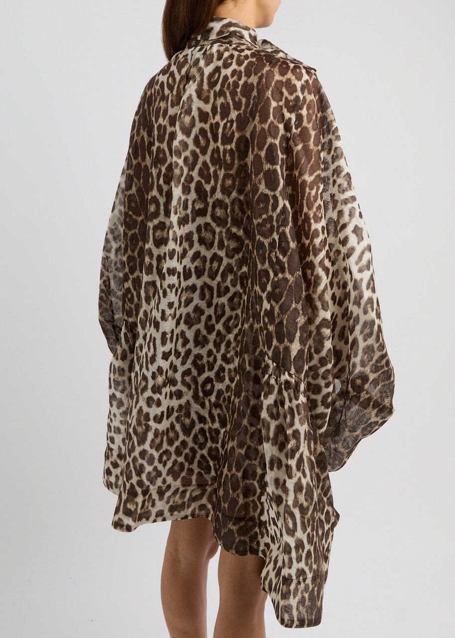 【Zimmermann】ILLUSTRATION BILLOW MINI DRESS レオパード ミニ Zimmermann Dresses | Australian Designer Collection | Coveti