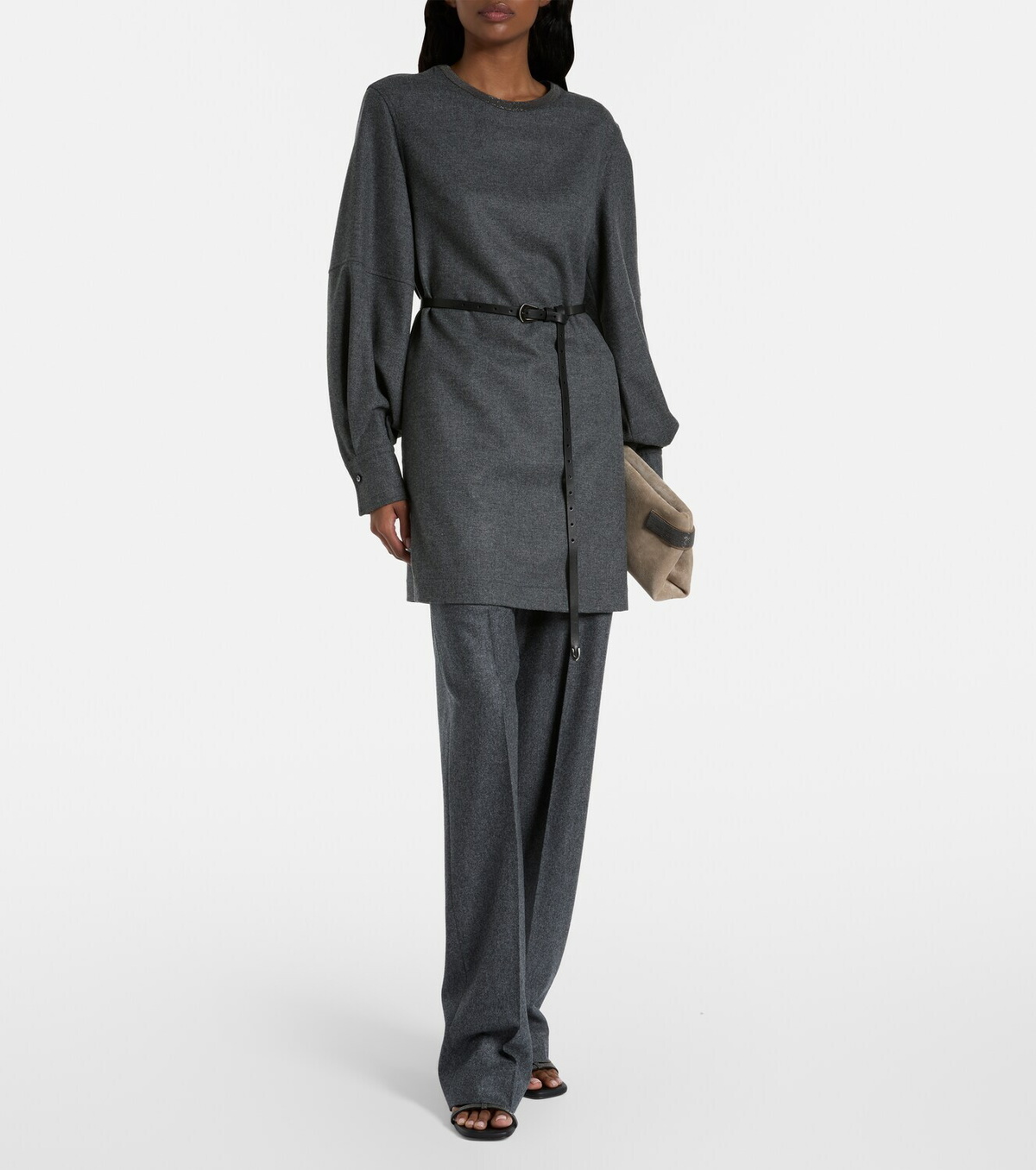 Brunello Cucinelli Wool and cashmere minidress