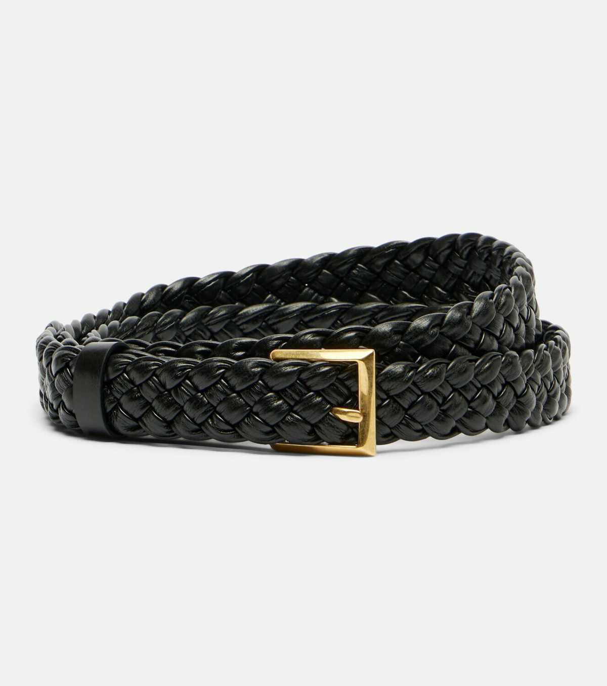 Bottega Veneta Solo Intreccio leather belt
