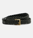 Bottega Veneta Solo Intreccio leather belt