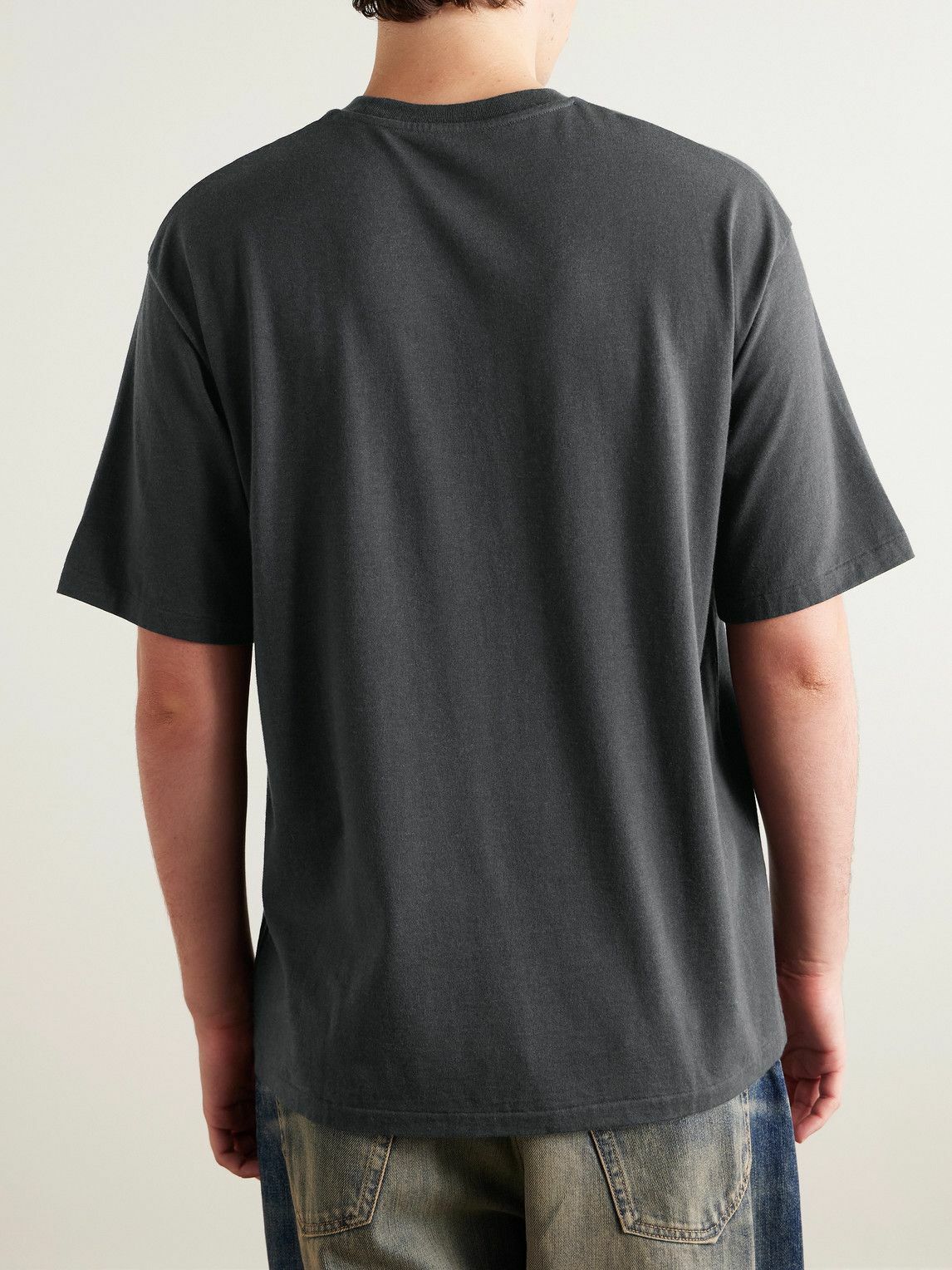 A.PRESSE - Cotton and Cashmere-Blend Jersey T-Shirt - Gray