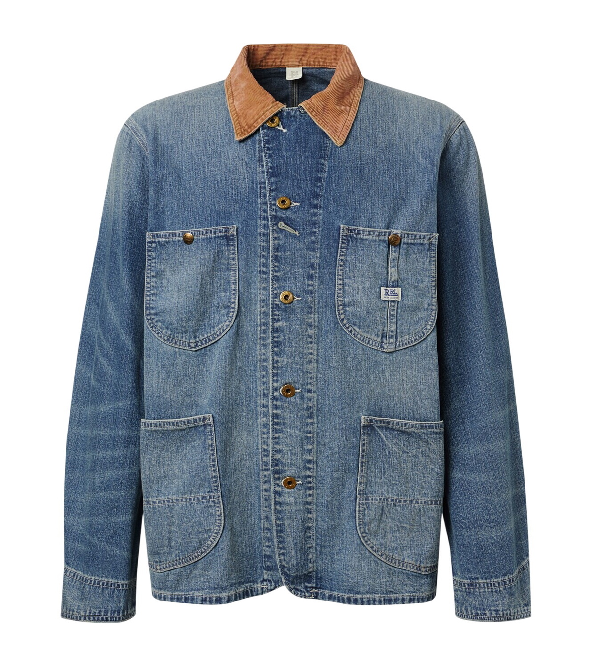 RRL Brown Paneled Denim Jacket RRL