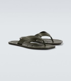 JW Anderson Leaf leather thong sandals