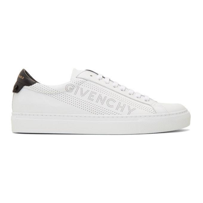 Photo: Givenchy White Perforated Urban Knots Sneakers
