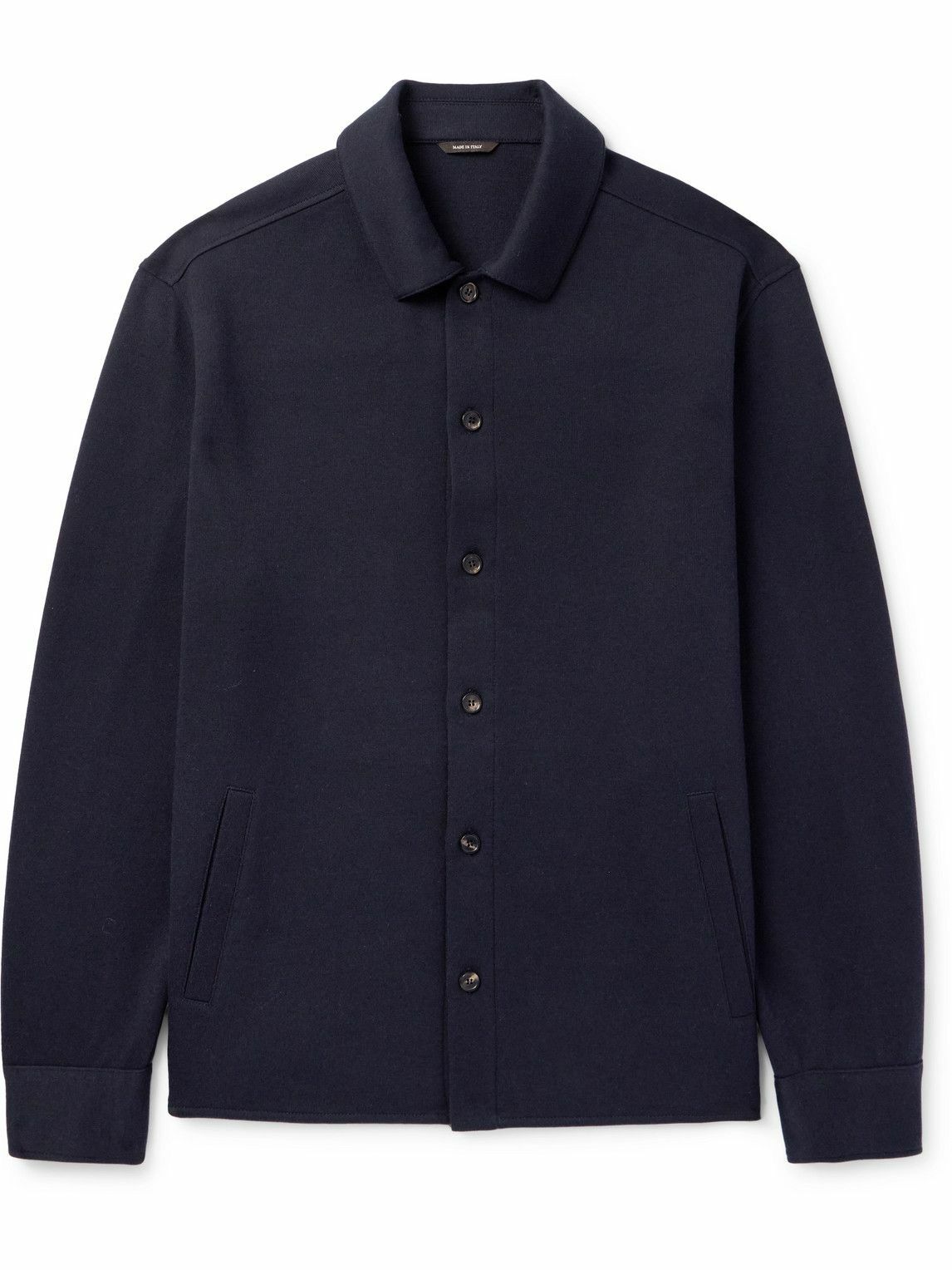 Loro Piana - Whitney Cotton, Silk and Cashmere-Blend Shirt Jacket - Blue