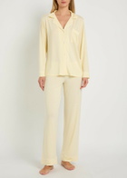 Eberjey Gisele Jersey Pyjama set Yellow