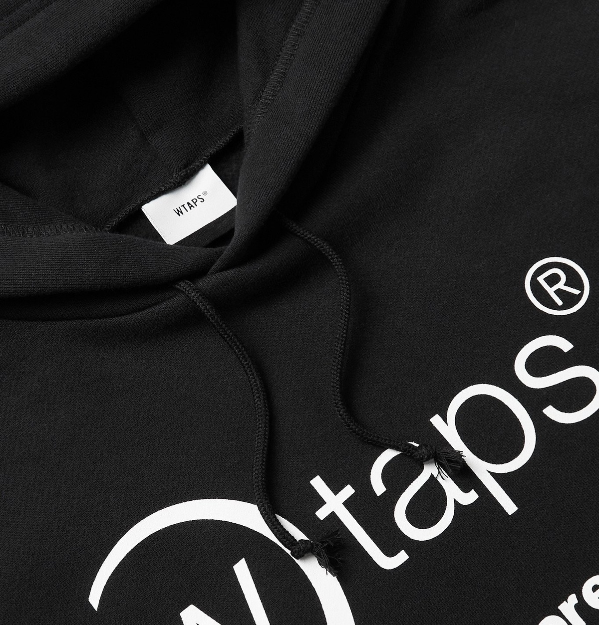 WTAPS ALL LOGO HOODY BLACK