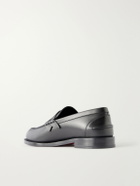 Christian Louboutin - The Plato Logo-Embellished Leather Penny Loafers - Black