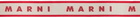 Marni Beige & Red Logo Belt